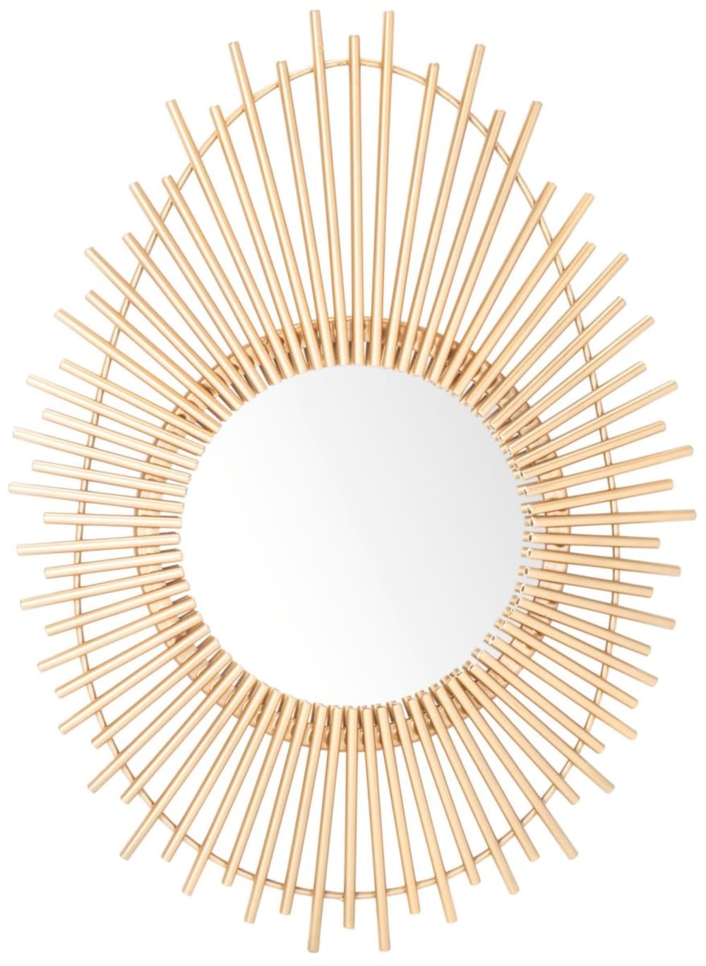 Miroir en fer/verre/mdf, or