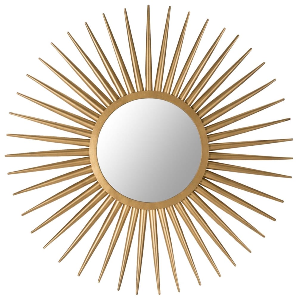 Miroir en fer/verre/mdf, or