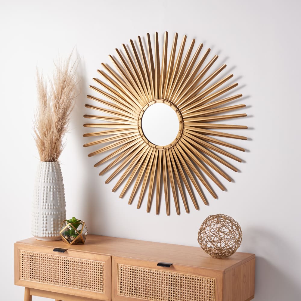 Miroir en fer/verre, or - Maisons du Monde