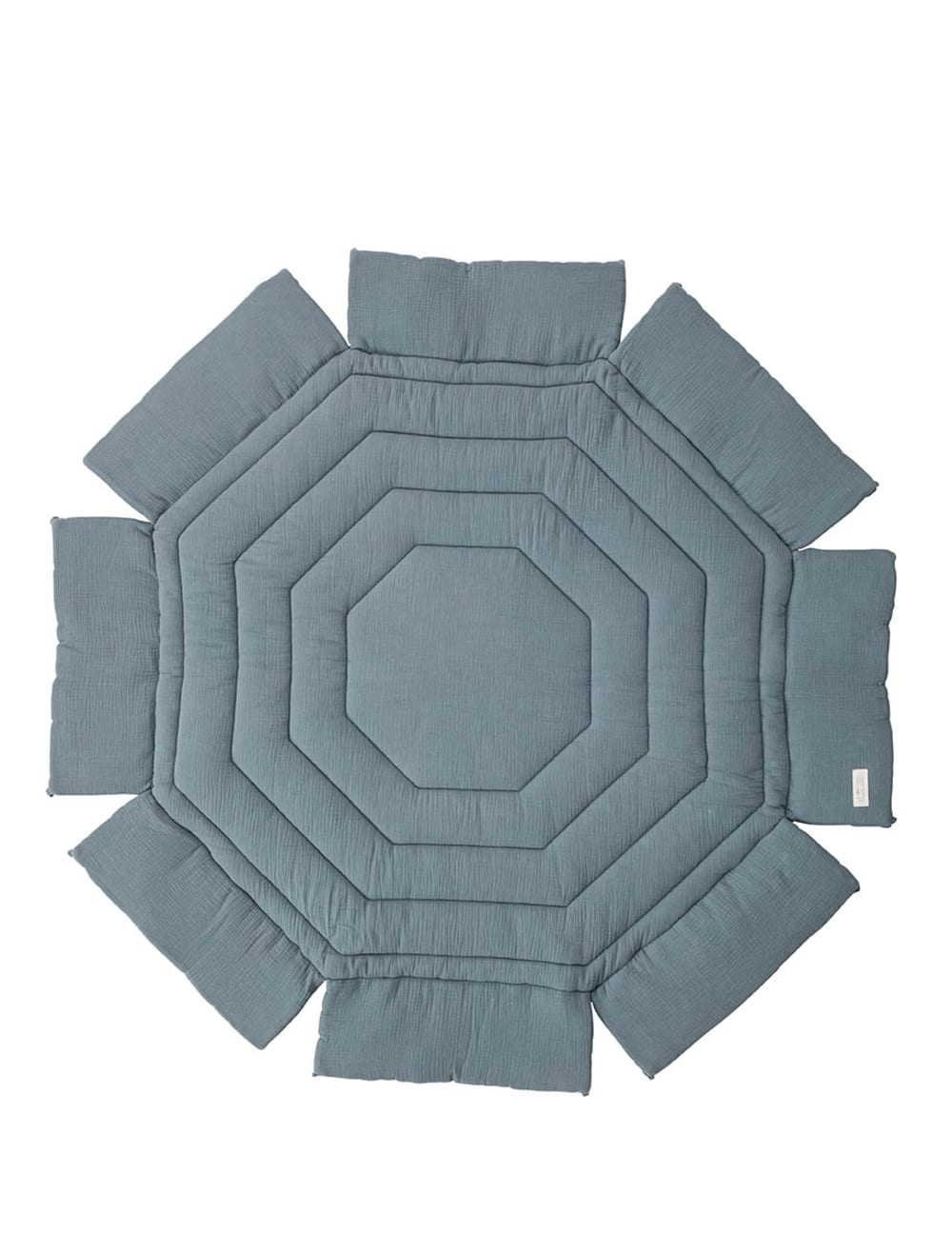 Tapis de parc rond bicolore Gris Ardoise