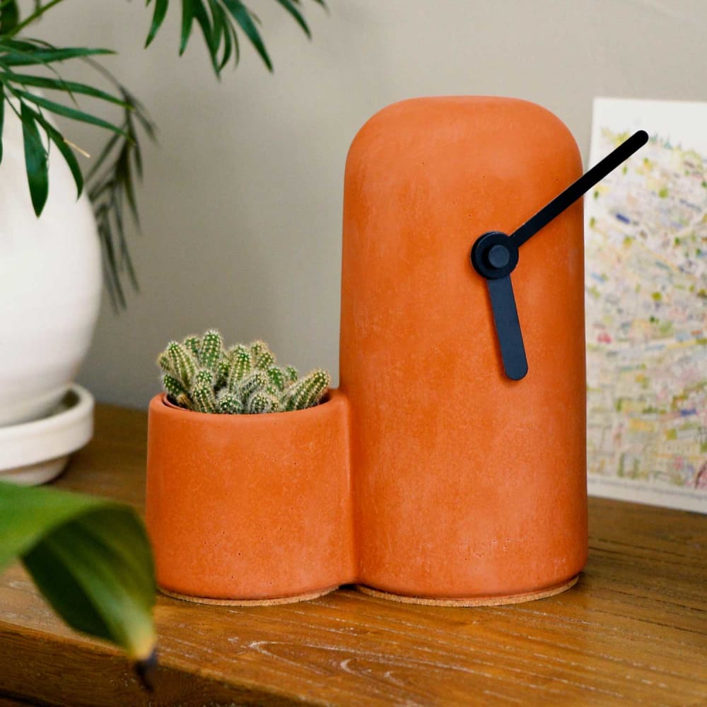 Reloj en hormigón agujas negras - Maisons du Monde