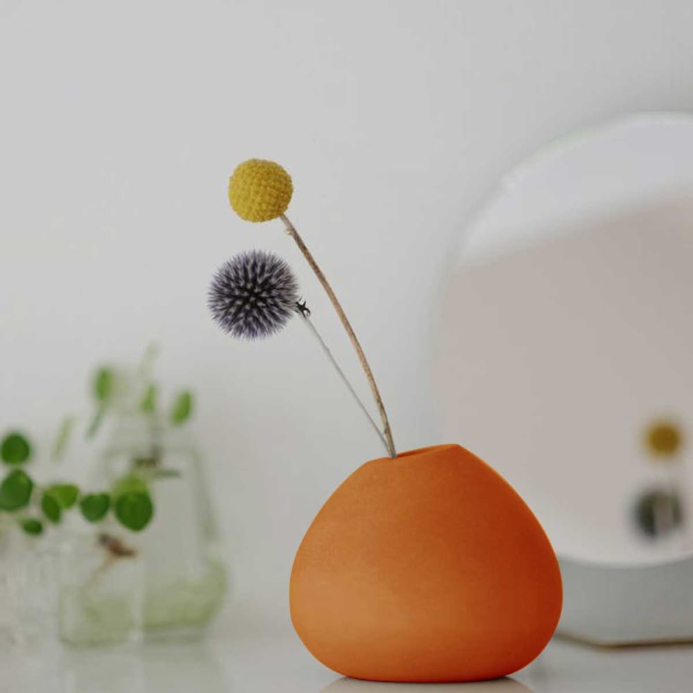 Soliflore en béton naturel terracotta — vue 3