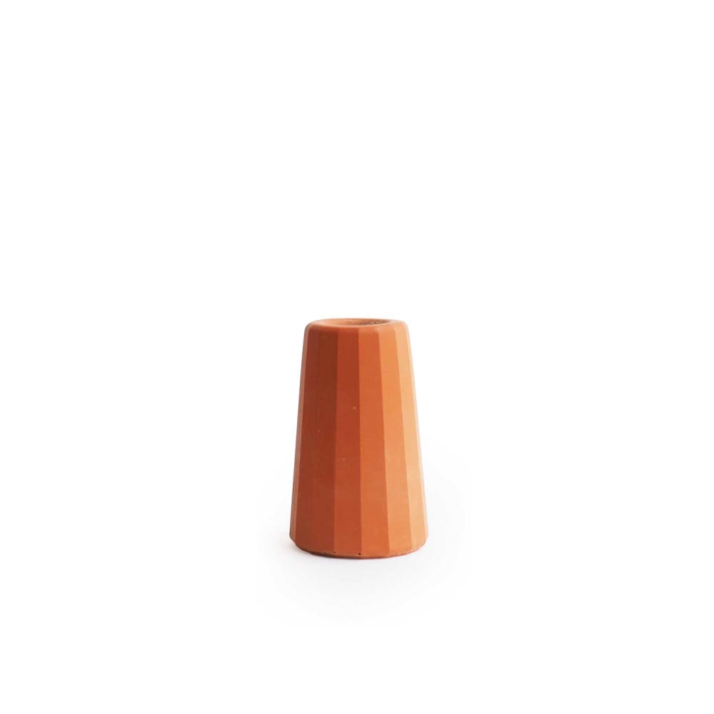 Florero en hormigón terracotta (talla pequeña) h9cm