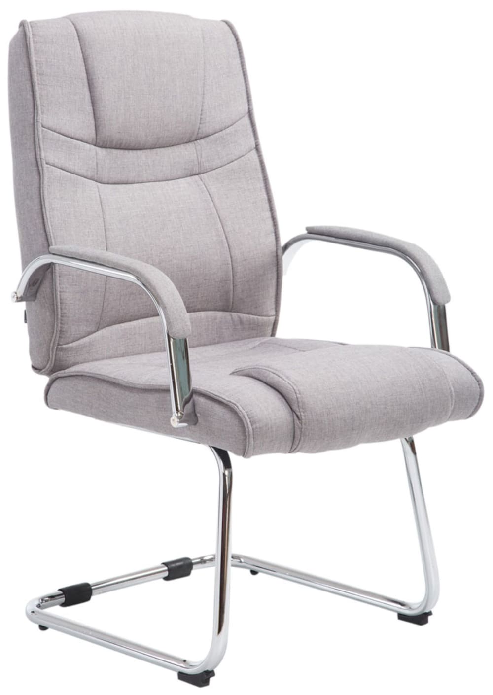 Set di 2 sedie con seduta in Tessuto Colore grigio - CLP