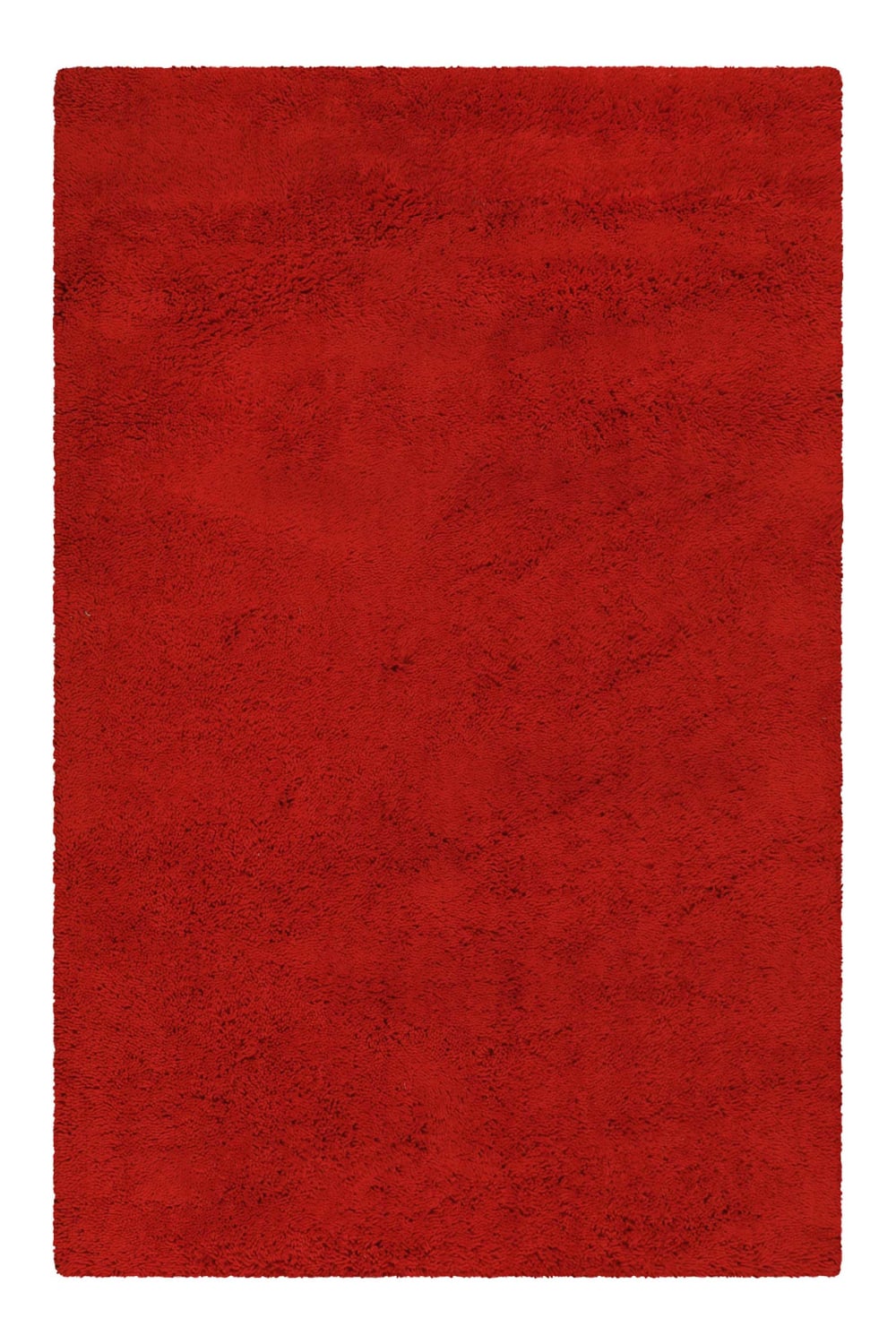 Alfombra de lana suave y confortable, pelo largo, rojo 90x160