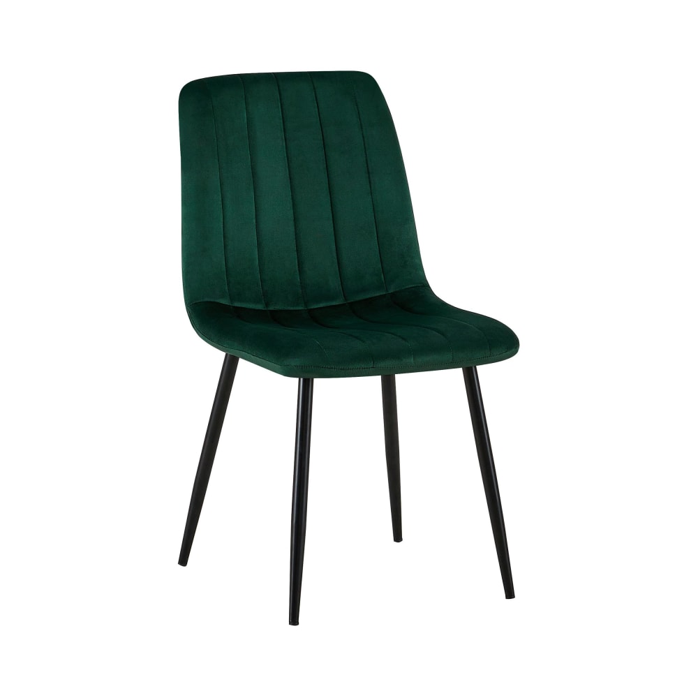 CLP Esszimmerstuhl mit Metallgestell und Sitz aus Samt grün style modern - Samt