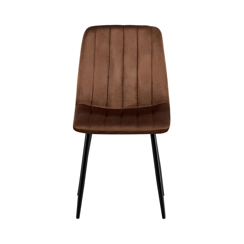 Sedia con seduta in Velluto Colore marrone - CLP