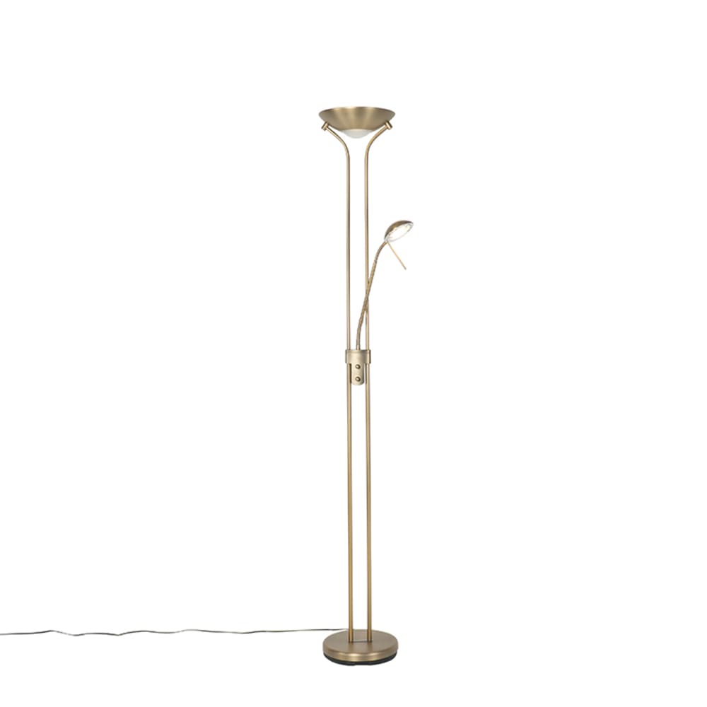 Lampadaire en acier bronze