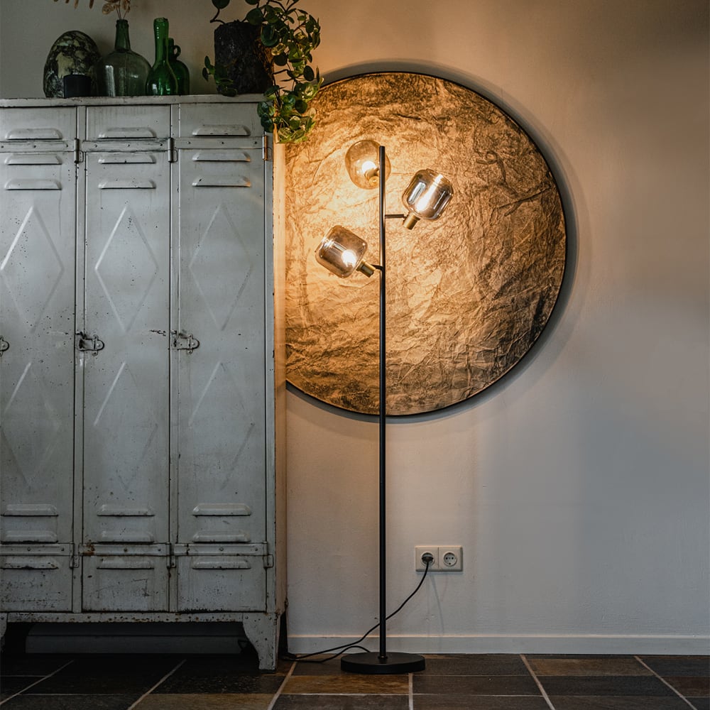 Lampadaire en verre gris - Maisons du Monde