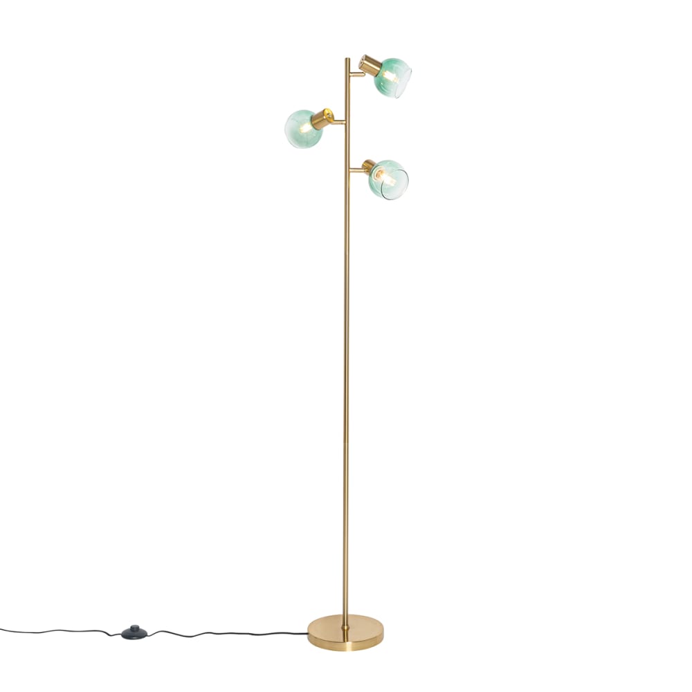 Lampadaire en acier vert — vue 3