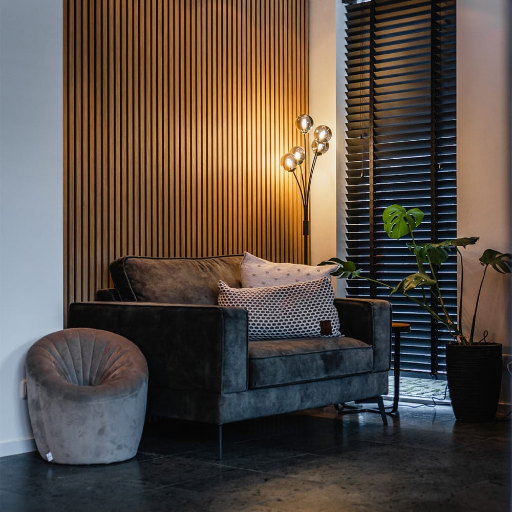 Stehleuchte aus Glas, schwarz - Maisons Du Monde