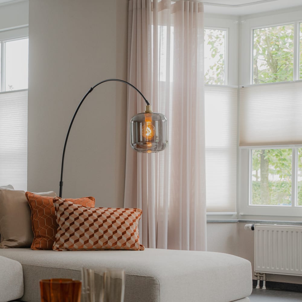 Bogenleuchte aus Glas, grau - Maisons Du Monde