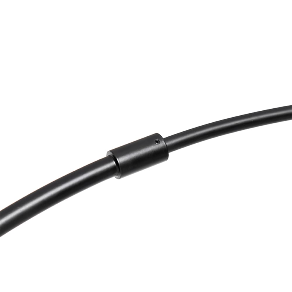 Lampadaire à  arc en verre gris