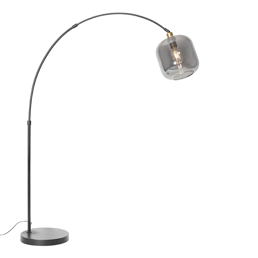 Lampadaire à arc en verre gris — vue 4