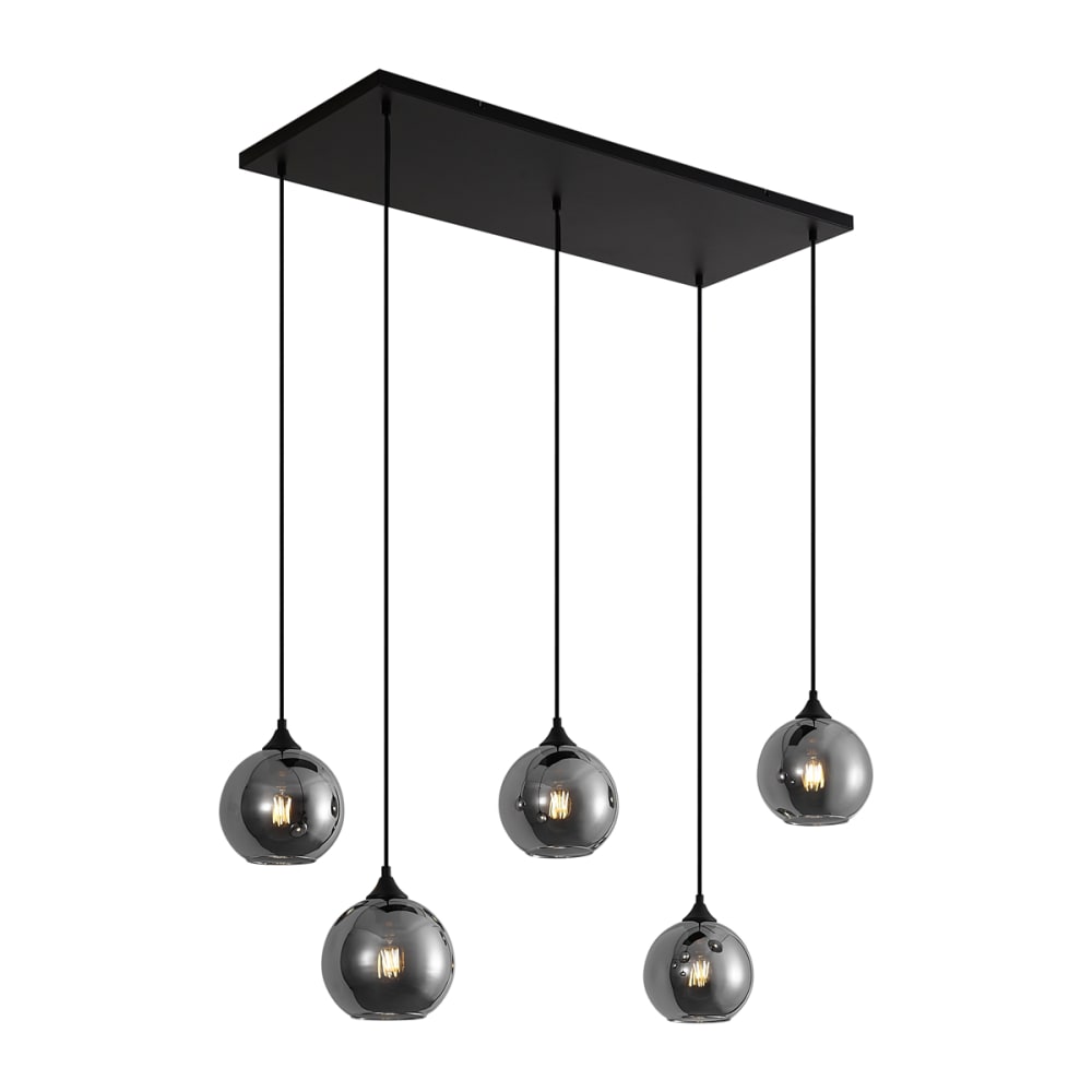 Suspension en verre gris