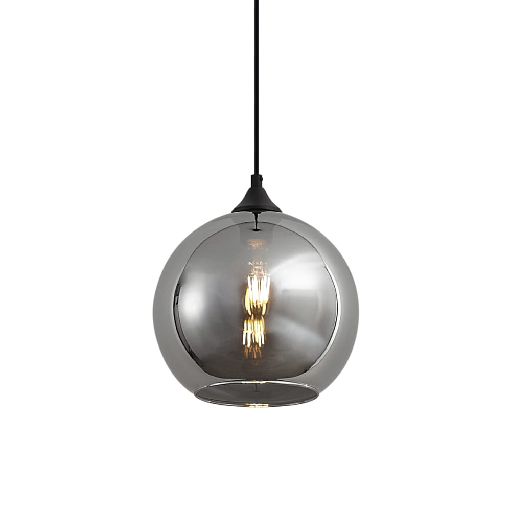 Suspension en verre gris