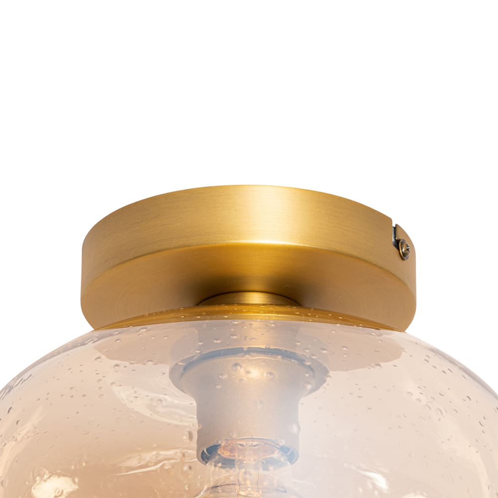 Plafonnier en verre orange — vue 3
