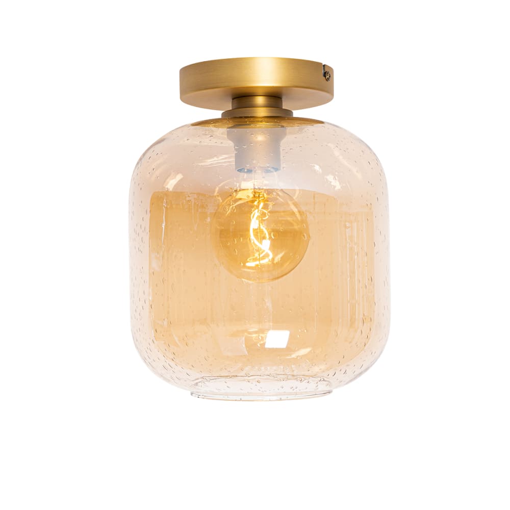 Plafonnier en verre orange — vue 4