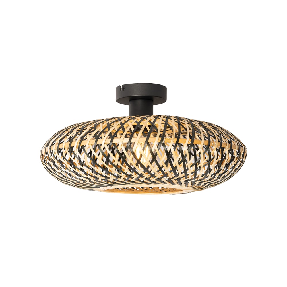 Plafonnier en bamboo noir — vue 4