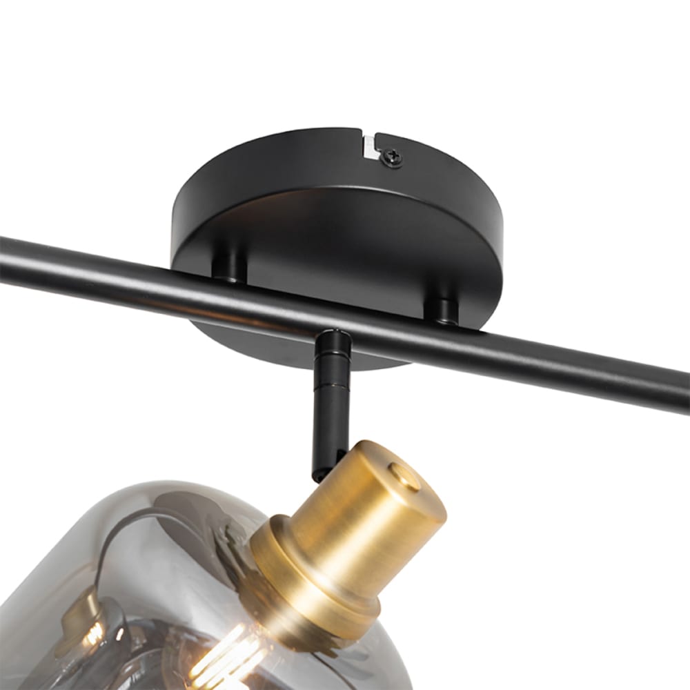 Spot plafond en verre gris — vue 3