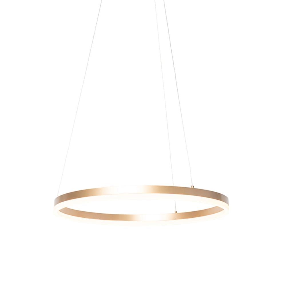 QAZQA Pendelleuchte aus Aluminium, gold/messing style modern - Aluminium