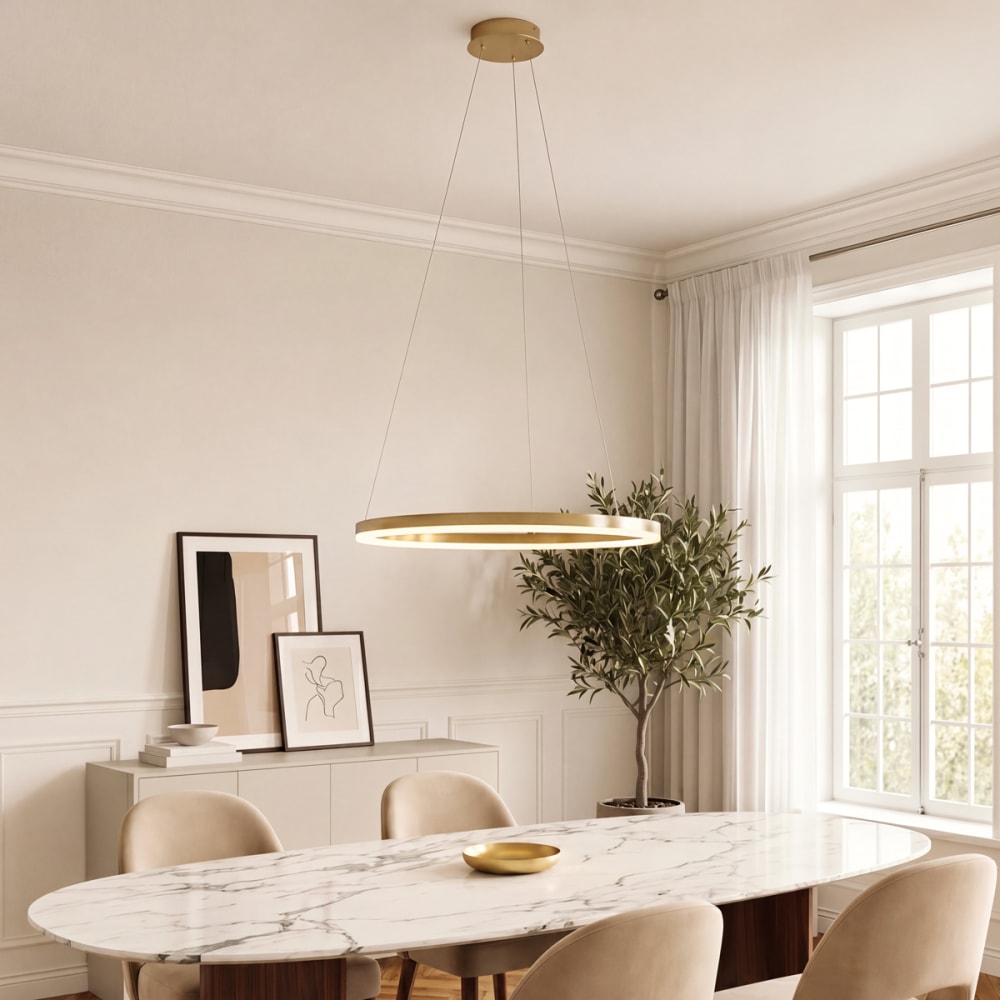 Suspension en aluminium doré/laiton — vue 3