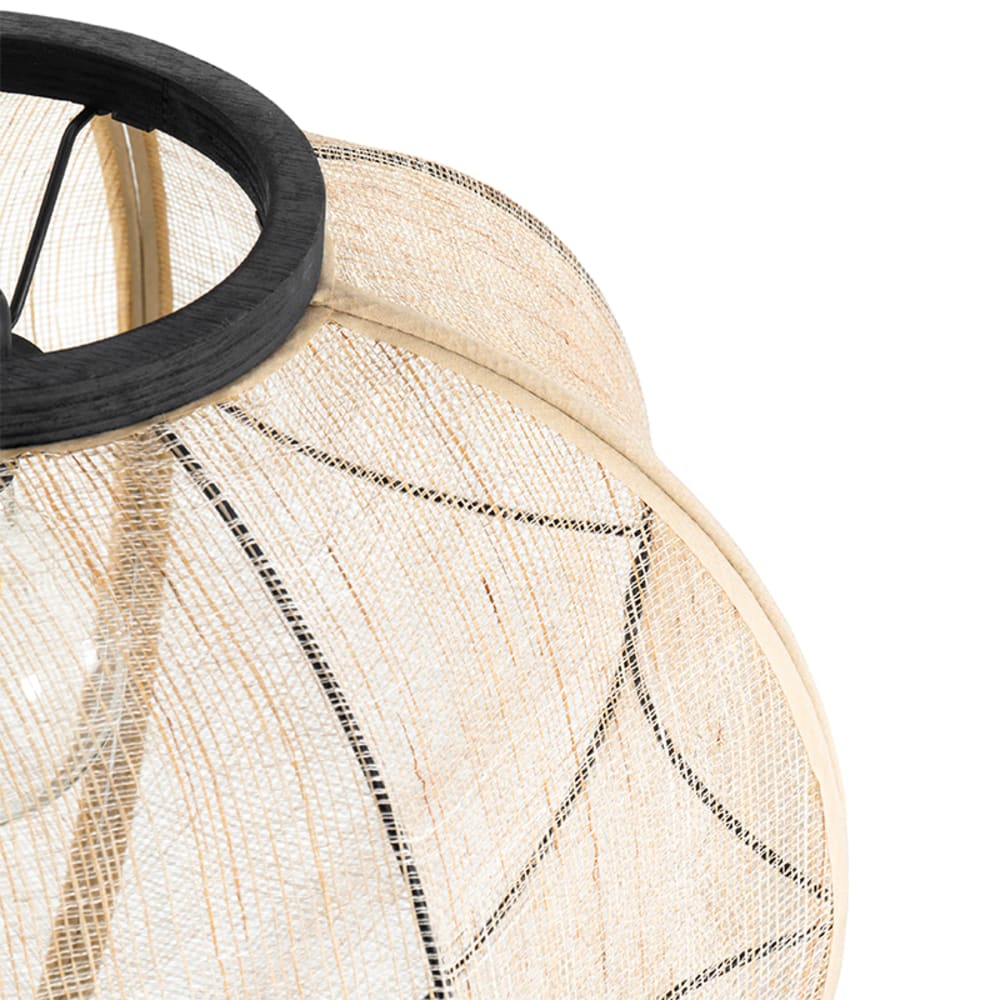 Pendelleuchte aus Textil, braun - Maisons Du Monde