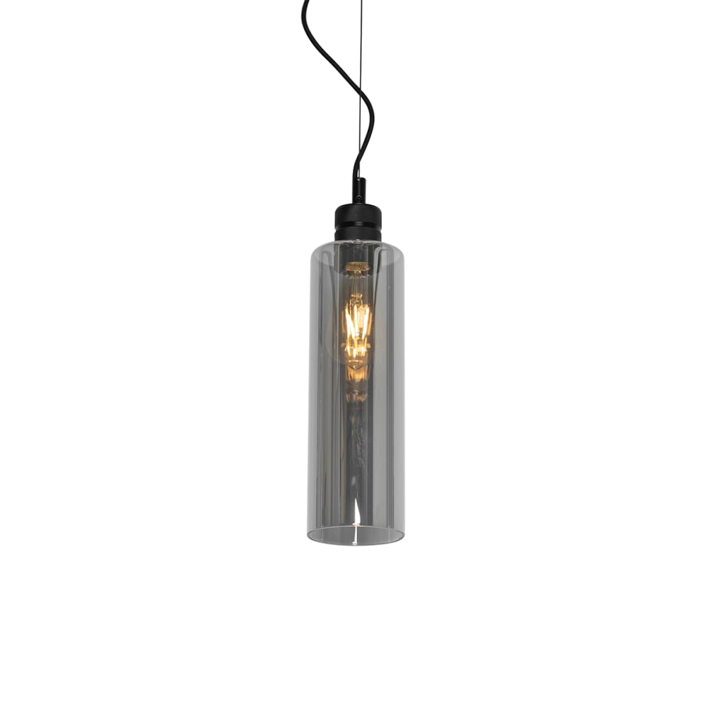 QAZQA Pendelleuchte aus Glas, schwarz style modern - Glas
