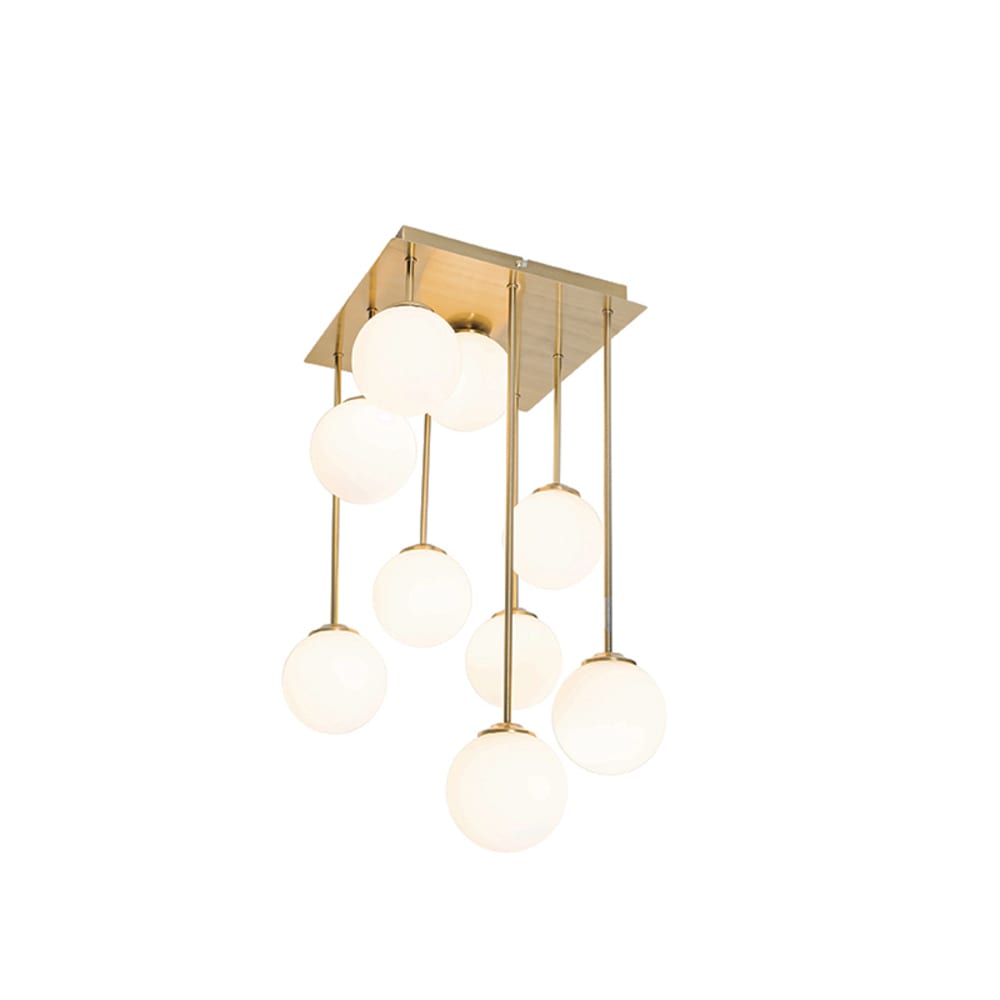 QAZQA Deckenleuchte aus Stahl, gold style modern - Metall