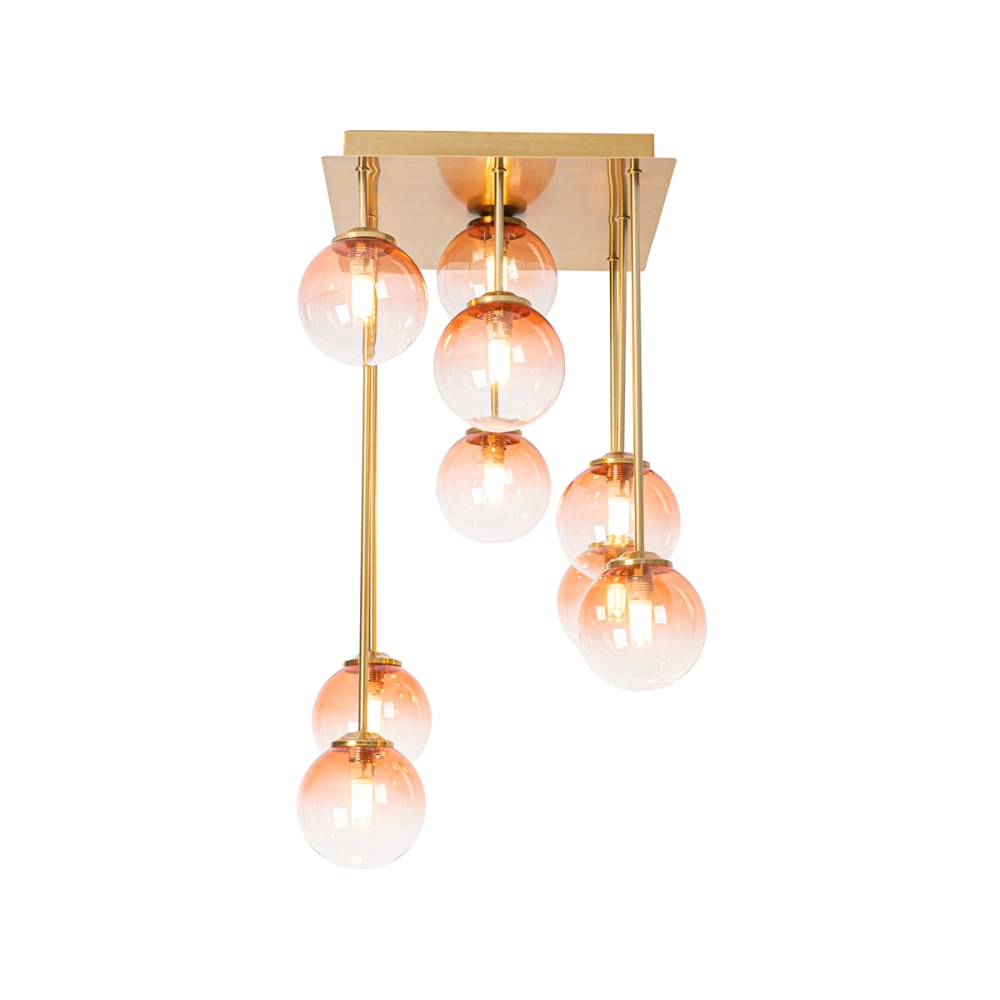 Plafonnier en acier rose — vue 4