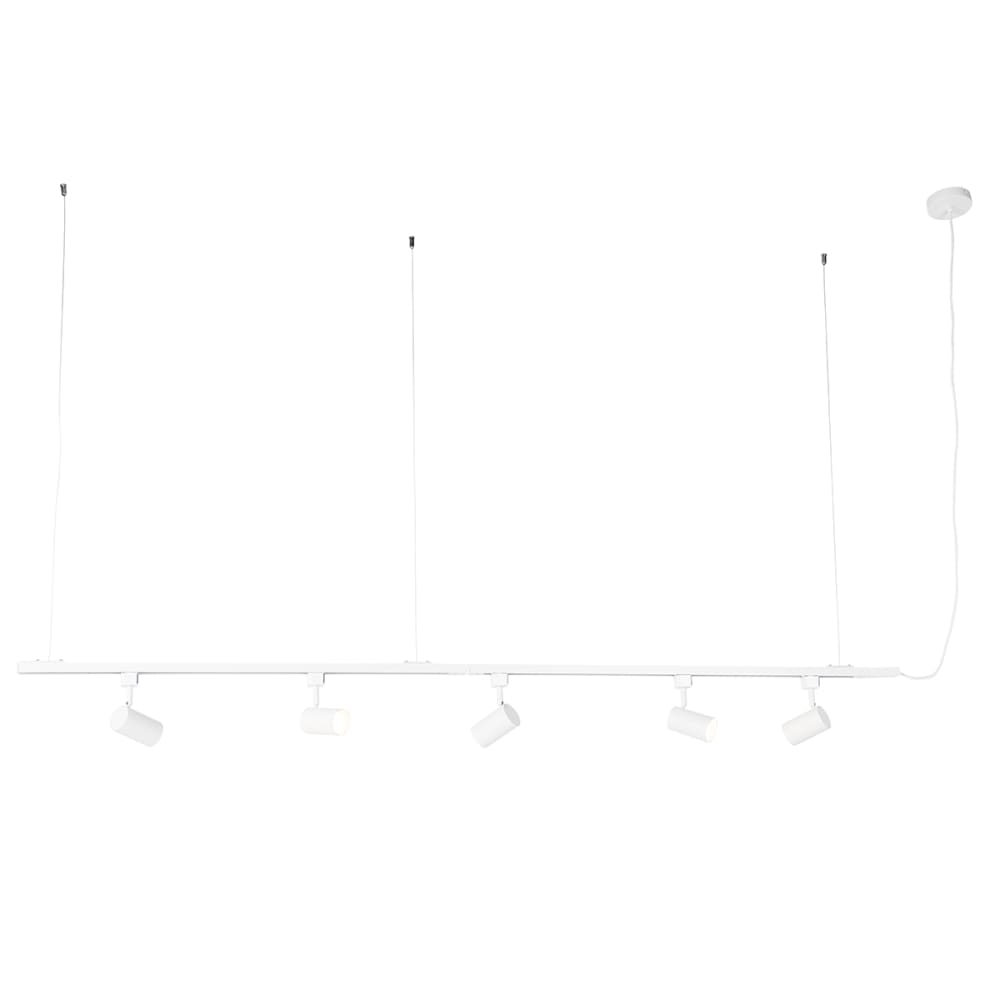 Plafonnier en acier blanc