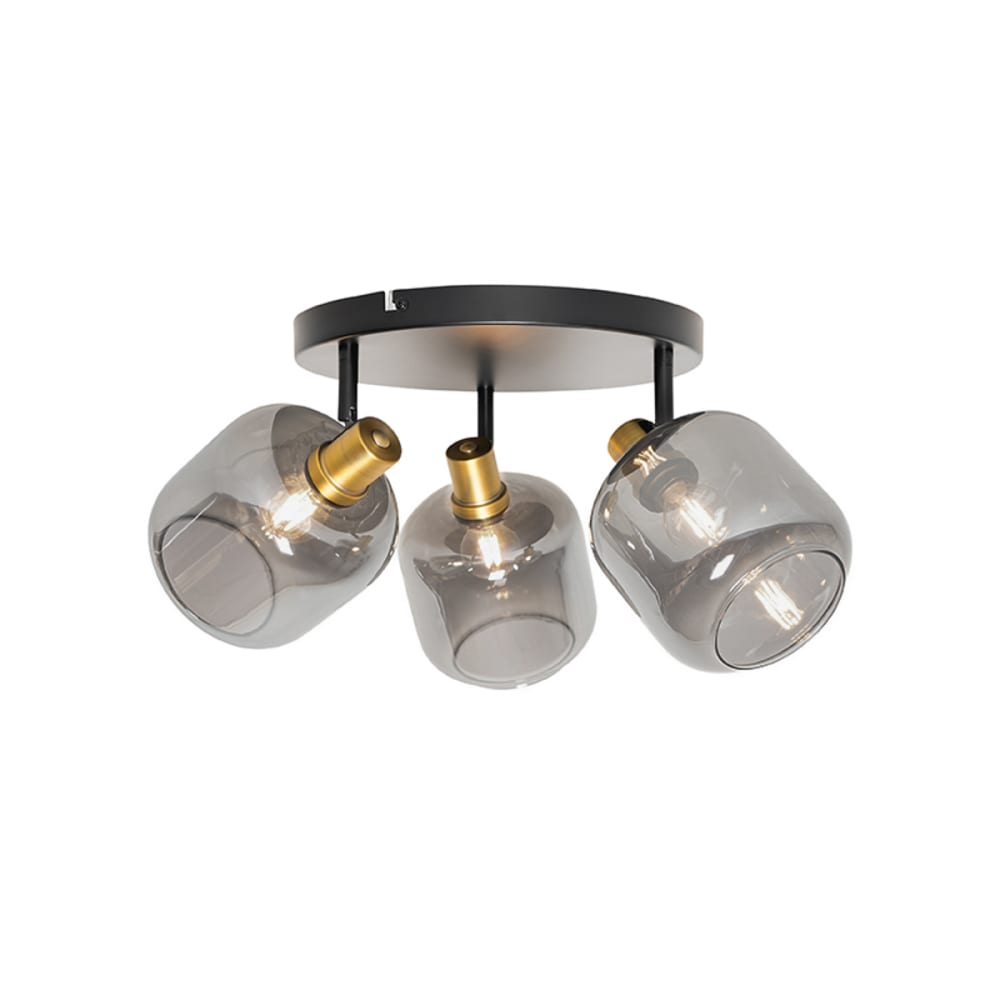 Spot plafond en verre gris — vue 3