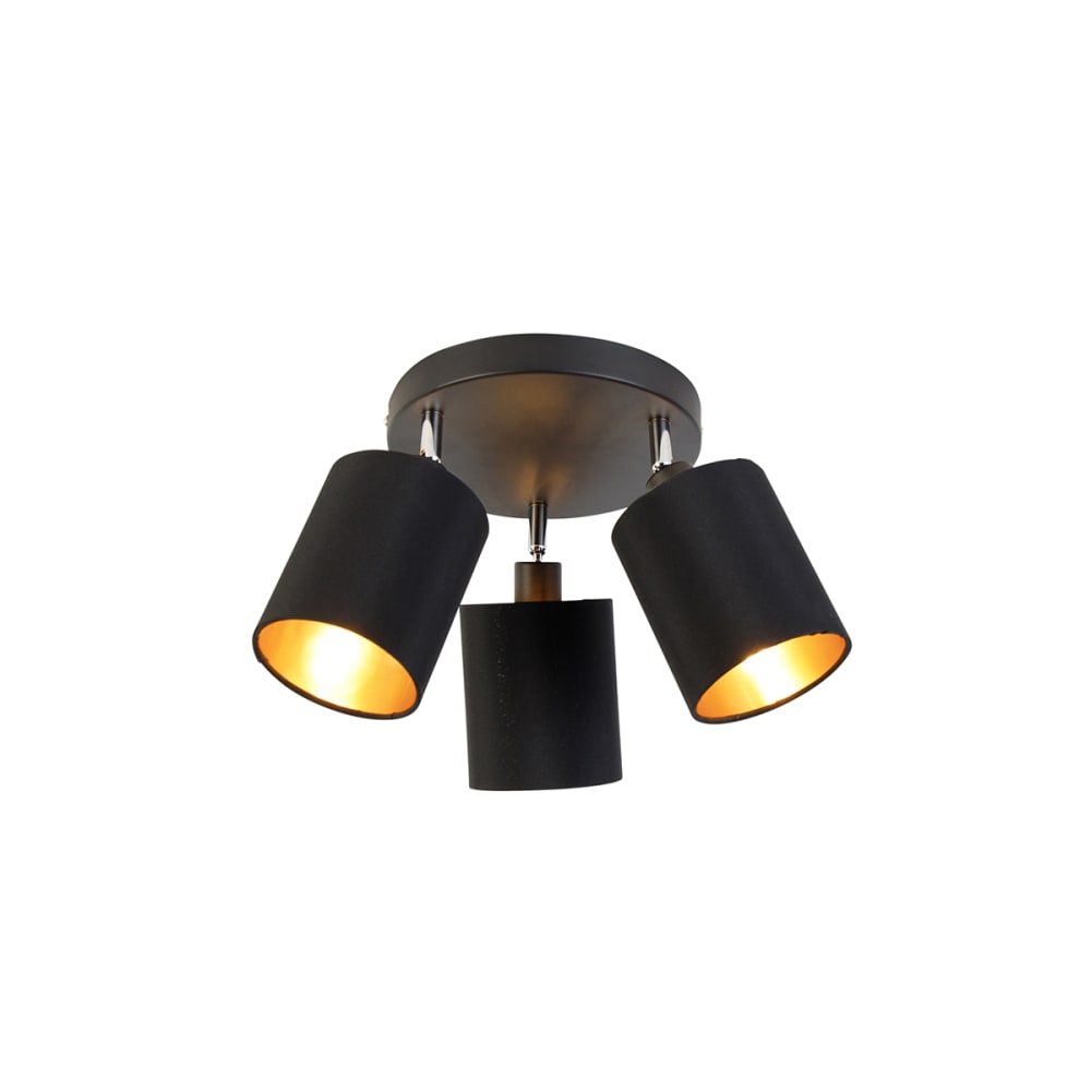 Strahler aus Textil, schwarz - Maisons Du Monde