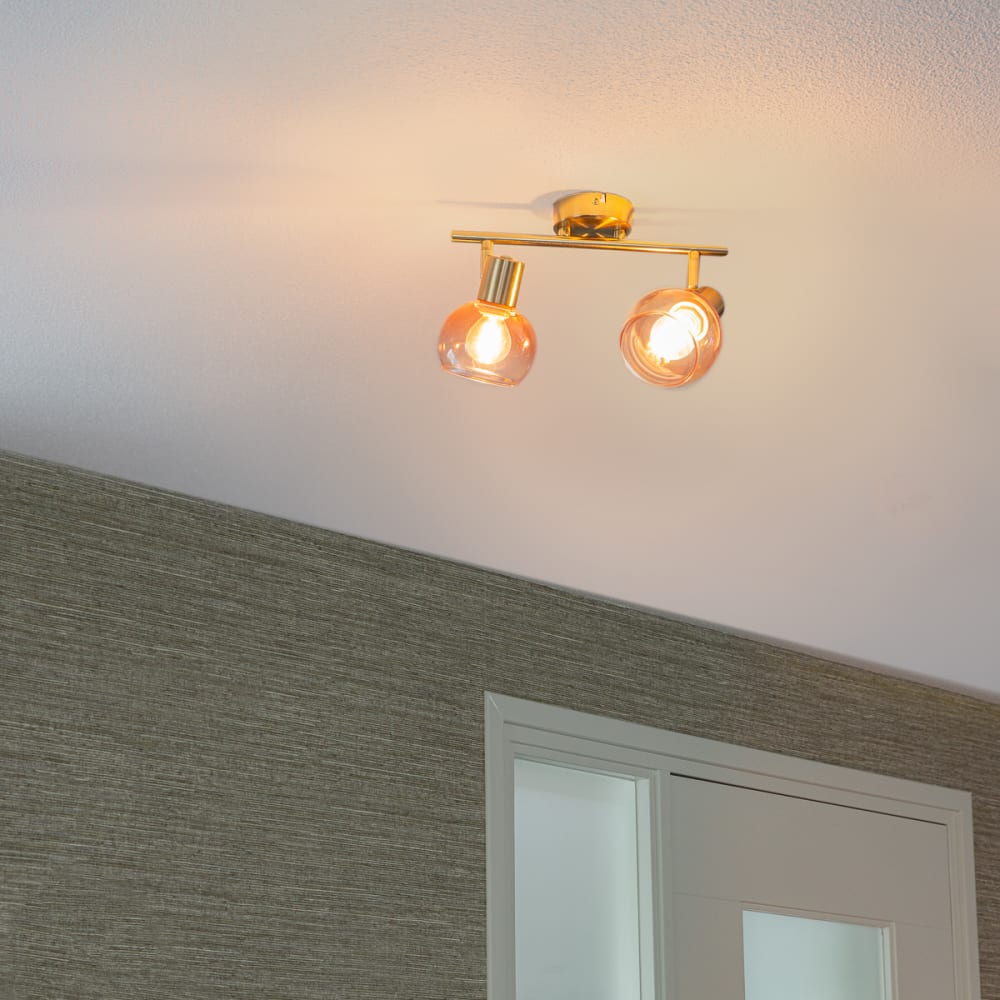 Aufbaustrahler aus Stahl, rosa - Maisons Du Monde