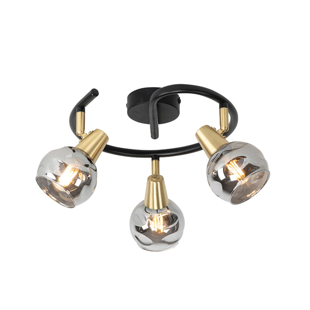 Strahler aus Glas, gold/messing - Maisons Du Monde
