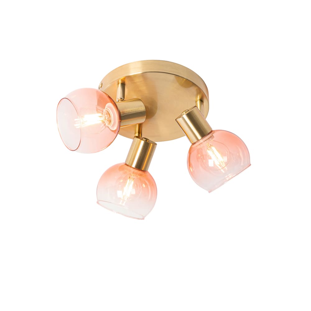 Spot plafond en acier rose — vue 3