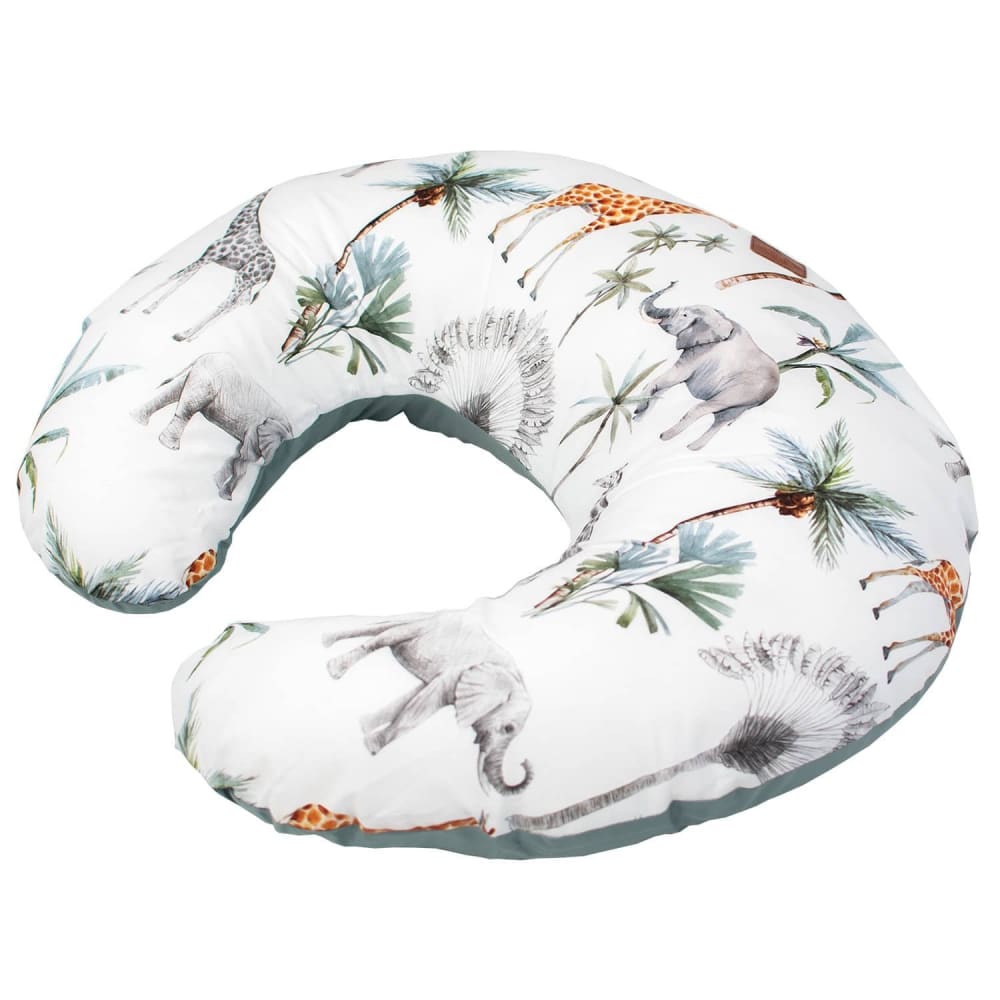 Coussin d'allaitement déhoussable en coton Multicolore 120x25 cm