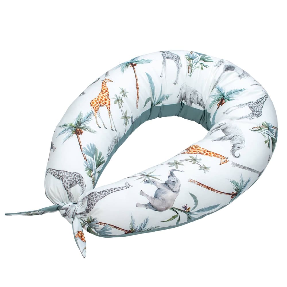 Coussin d'allaitement déhoussable en coton Multicolore 160x25 cm