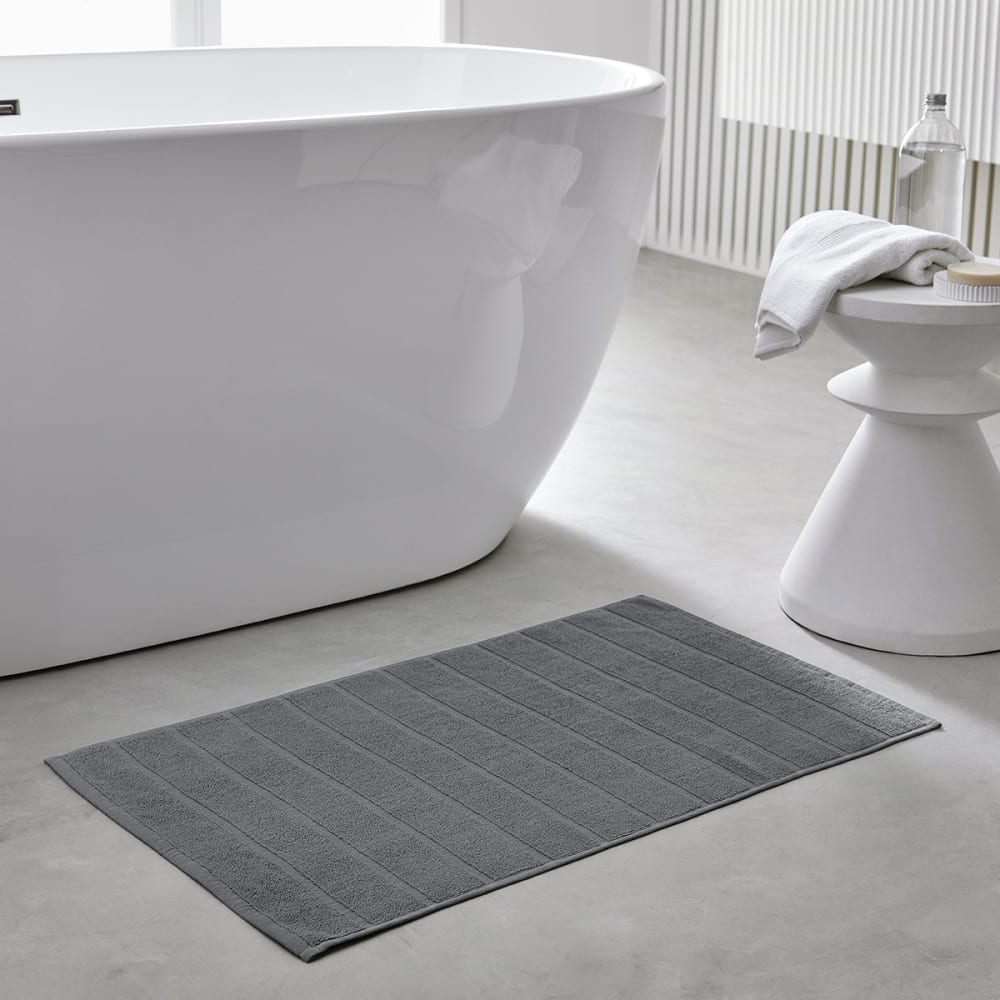 Tapis de bain uni  50x80 cm Gris
