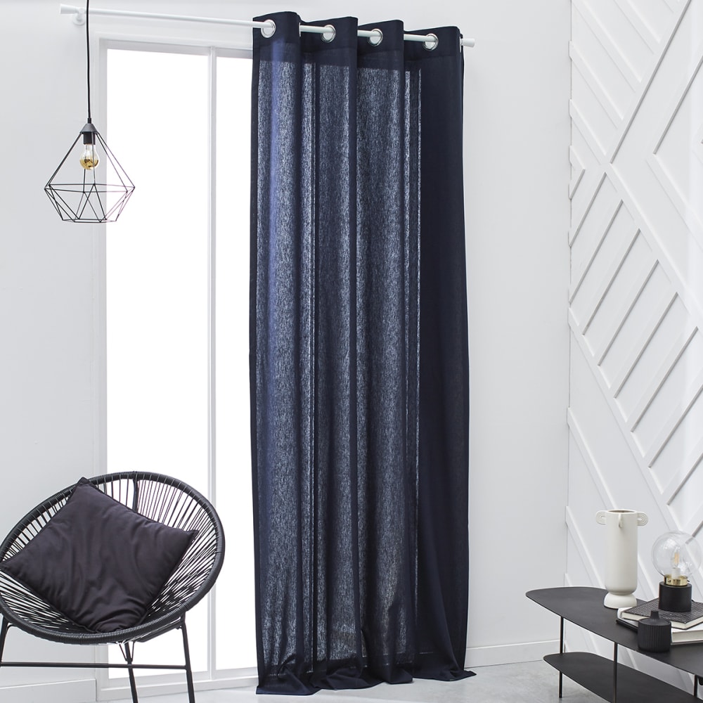 Today Ösenvorhang Baumwolle 140x240 cm style classic chic Blau Öko-Tex Zertifikat Pes - Polyester