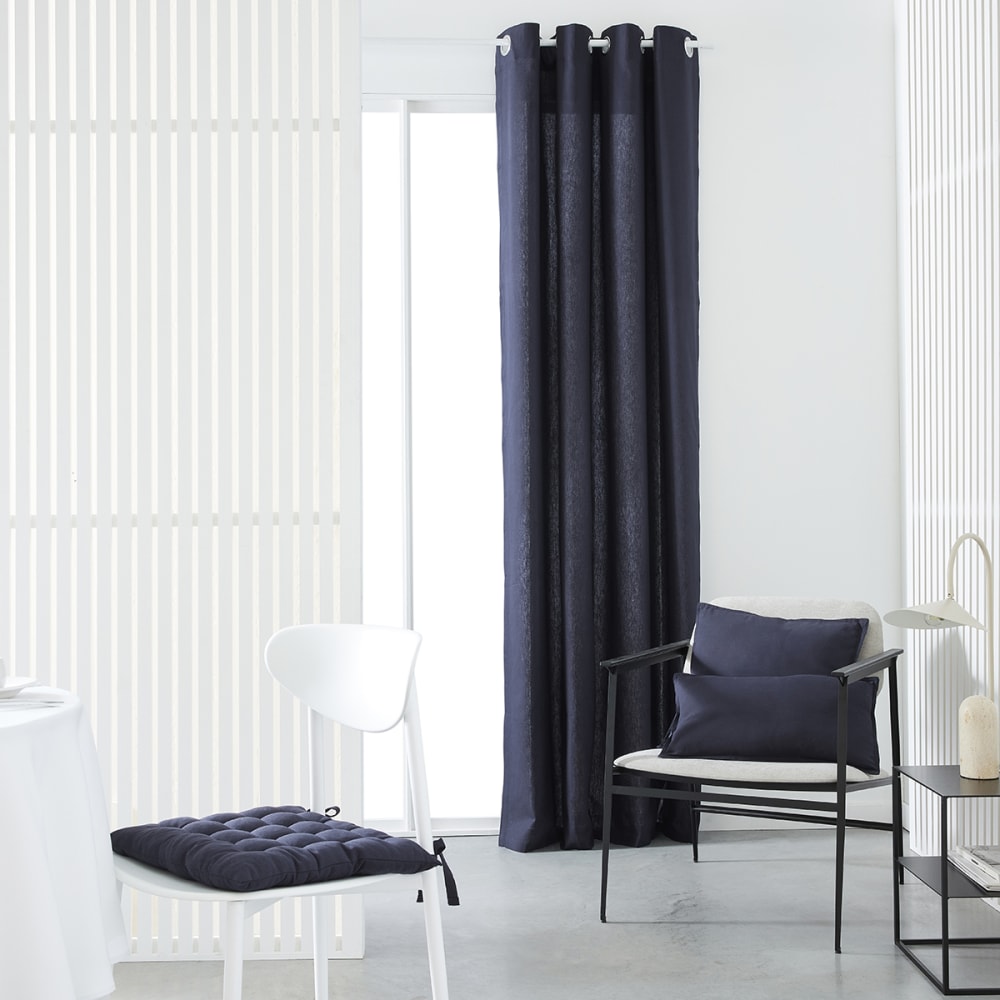 Rideau 140x240 cm bleu marine — vue 3