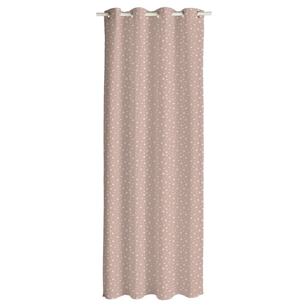 Rideau coton  140x240 cm Rose