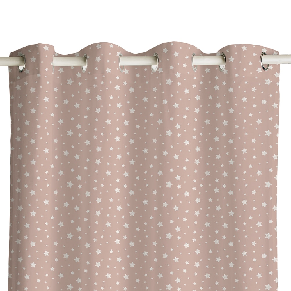 Rideau coton 140x240 cm rose — vue 3