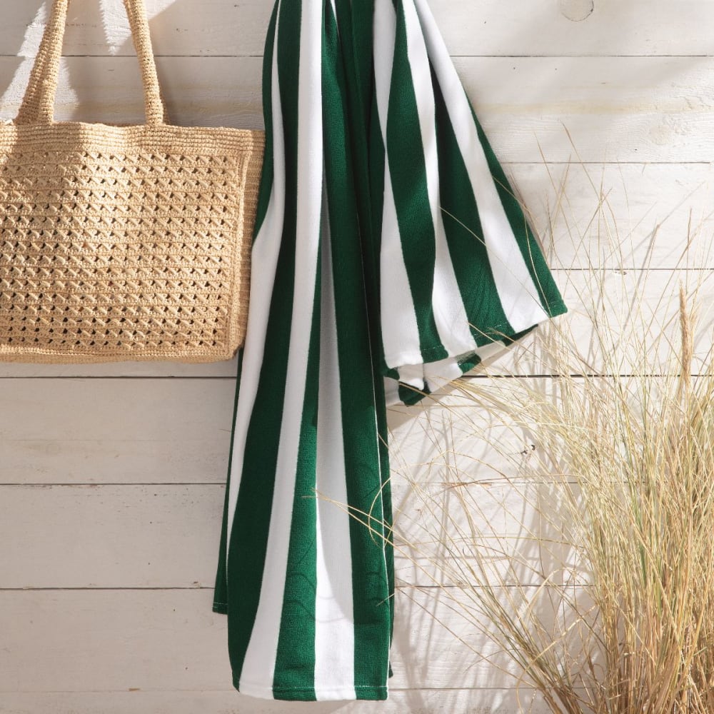Serviette de plage 90x170 cm vert