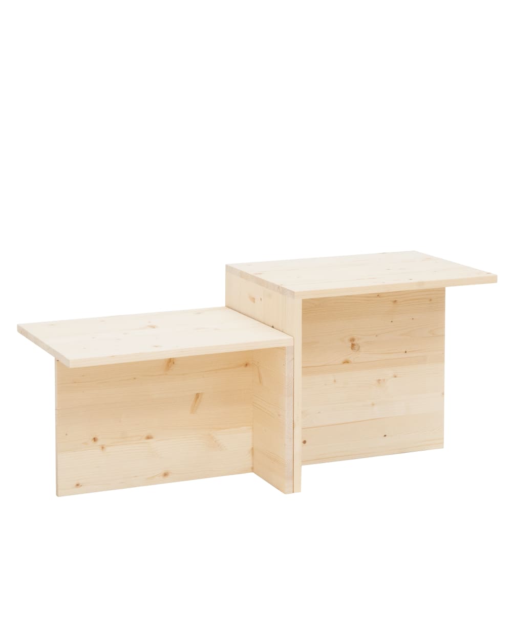 Table basse en bois de sapin naturelle 100x44,6cm