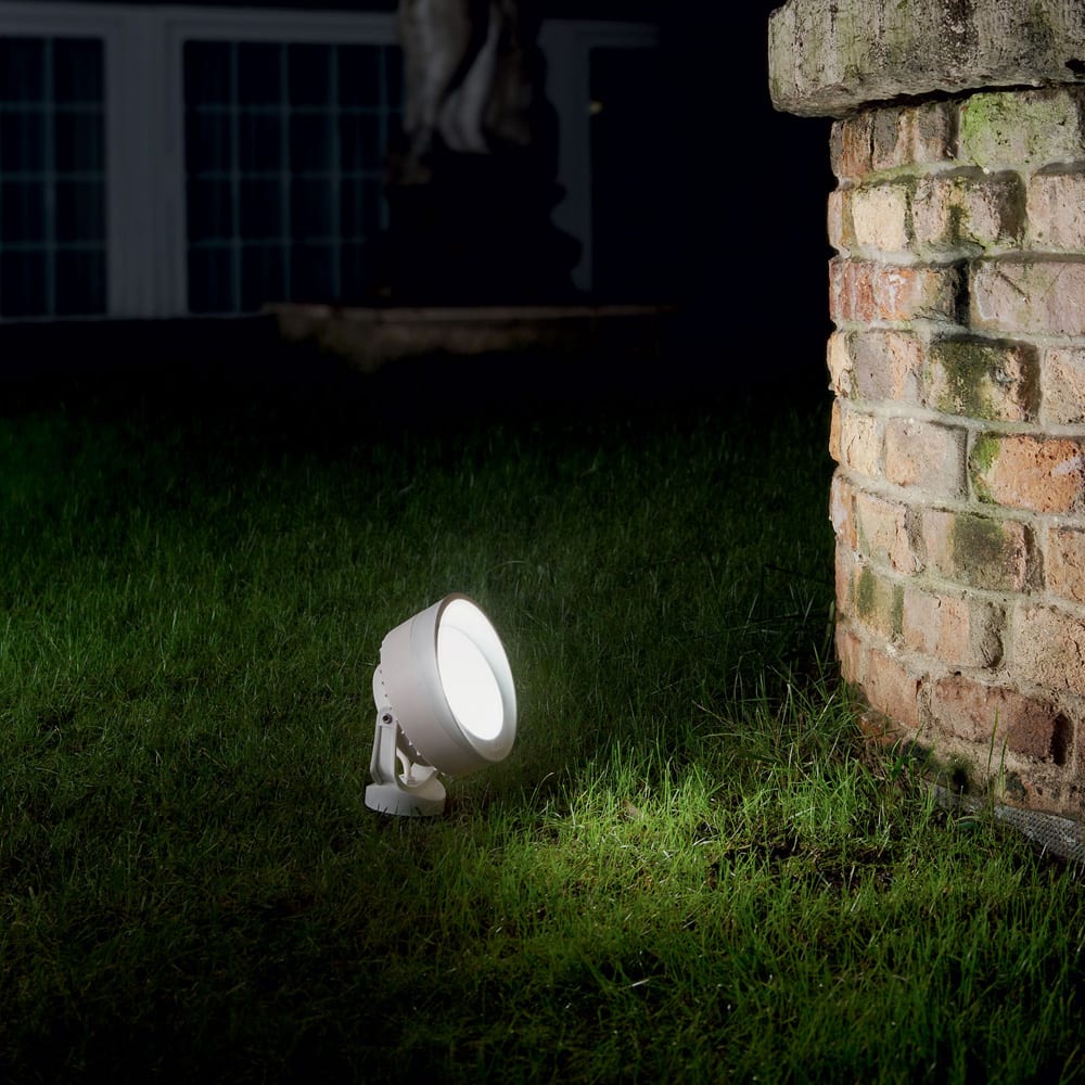 Faretto da giardino in resina bianco - Ideal Lux