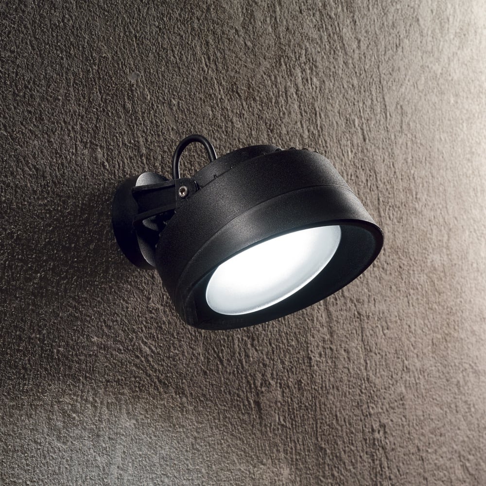 Applique Moderna Litio Materie Plastiche Nero 1 Luce Gx53 - Ideal
