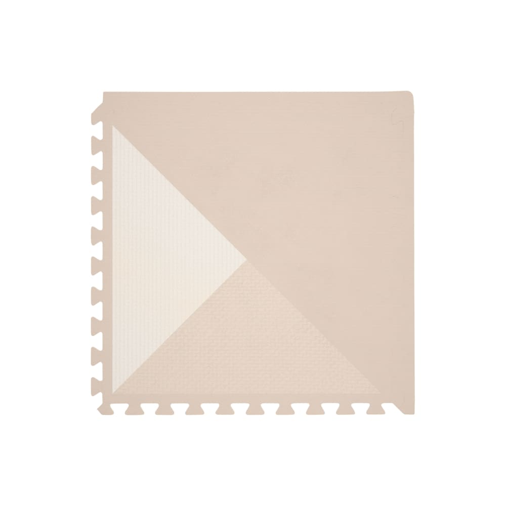 Tapis de jeu puzzle en mousse éco-responsable beige 120x180cm