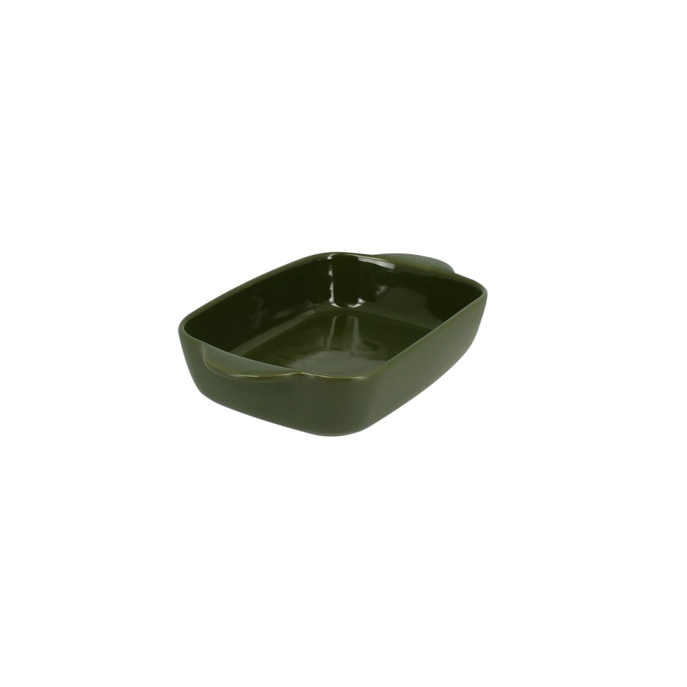 Plat à four en grès vert 22x13,5cm Plat à four en grès vert 22x13,5cm