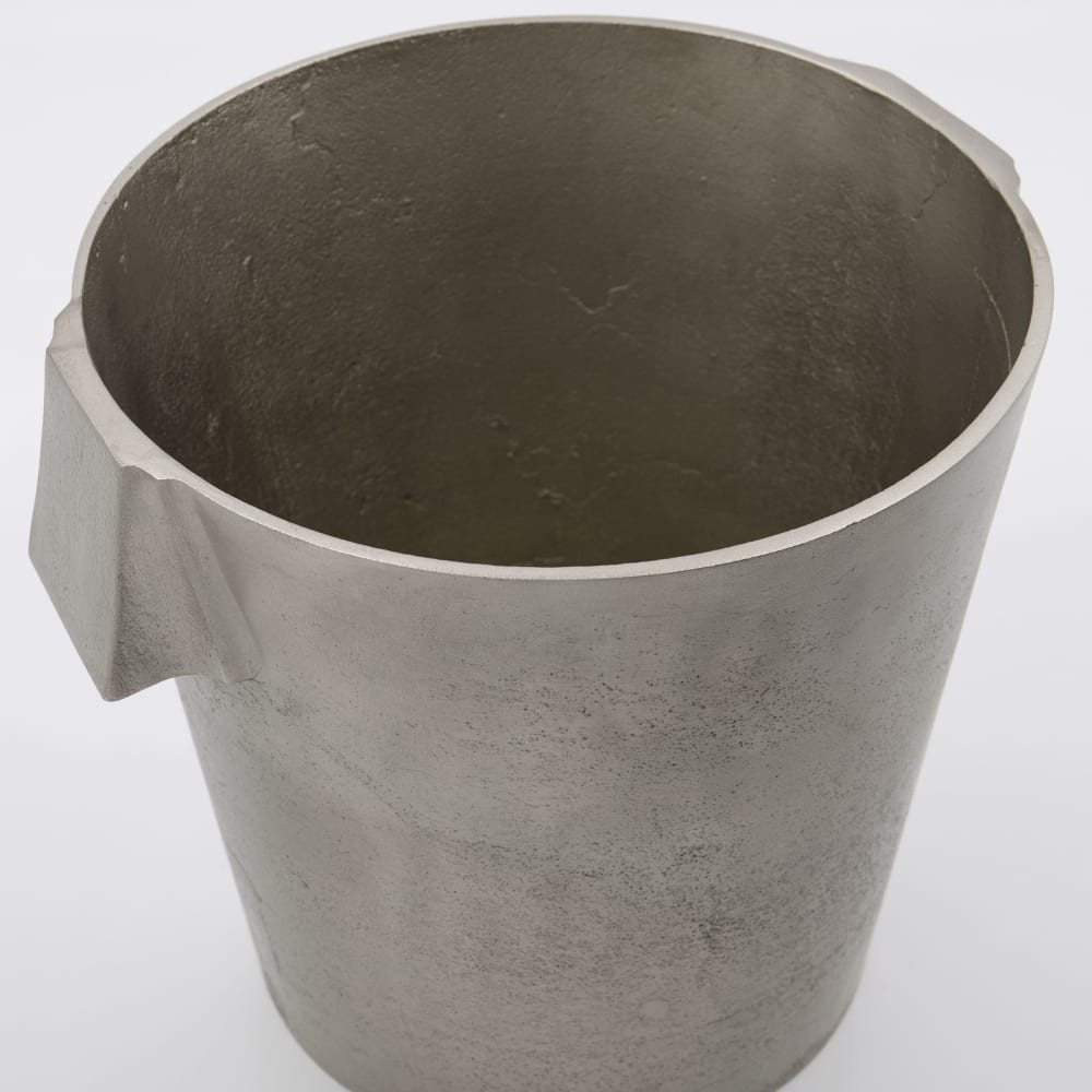 Seau à champagne en aluminium gris